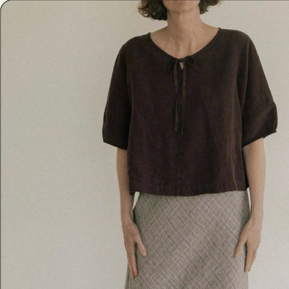 Gillian Stevens Blair Top ~ Chocolate